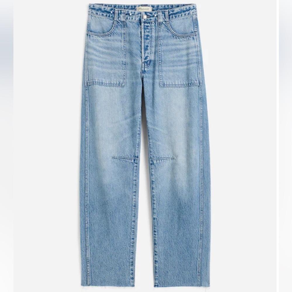 Darted Barrel-Leg Utility Jean